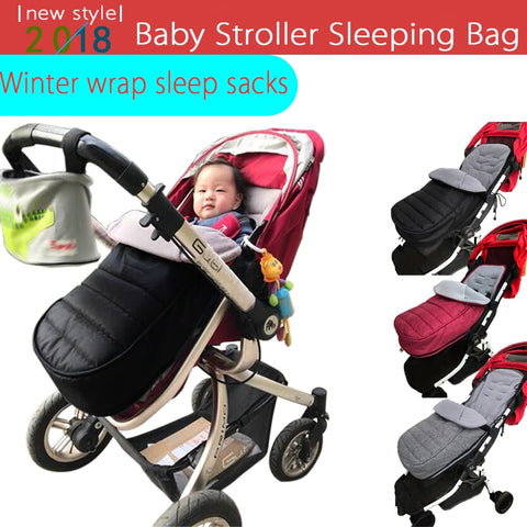 Baby windproof sleeping bag Stroller Sleep sacks 0-36M baby stroller winter wrap sleep sacks, newborn Foot Cover Baby products