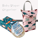 Multifunctional Baby Diaper Organizer Reusable Waterproof Fashion Prints Wet/Dry Bag Mummy Storage Bag Travel Nappy Bag
