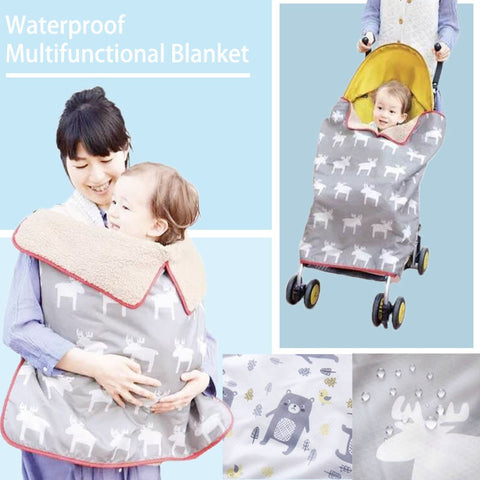 Baby Blankets Multifunctional Double Layer Coral Fleece Infant Swaddle Bebe Envelope Stroller Wrap Newborn Baby Bedding Blanket
