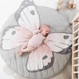 INS Baby Infant Play Mats,Toddler Crawling Cotton Blanket,Round Carpet Rug Toys Mat For Children Room Decor Photo Props 90cm