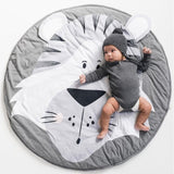INS Baby Infant Play Mats,Toddler Crawling Cotton Blanket,Round Carpet Rug Toys Mat For Children Room Decor Photo Props 90cm