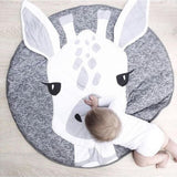 INS Baby Infant Play Mats,Toddler Crawling Cotton Blanket,Round Carpet Rug Toys Mat For Children Room Decor Photo Props 90cm