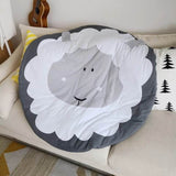INS Baby Infant Play Mats,Toddler Crawling Cotton Blanket,Round Carpet Rug Toys Mat For Children Room Decor Photo Props 90cm